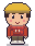 A pixel avatar wearing the hat and hoodie you pick